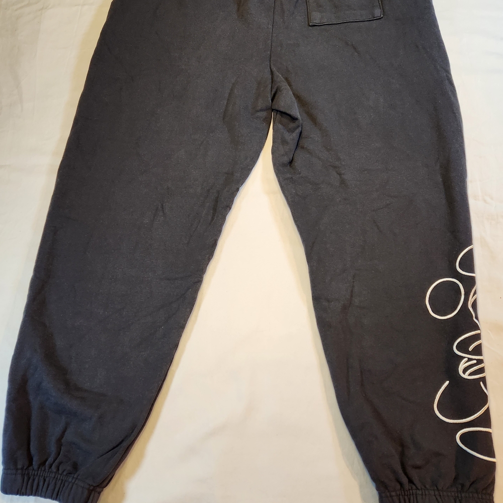 Disney Mickey Mouse Genuine Mousewear Black Streetwear Jogger Pants Size XL - Picture 9 of 9